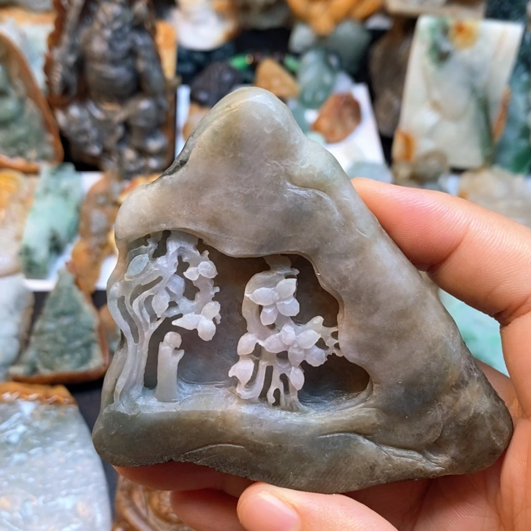 定制翡翠未镶嵌特色a货翡翠