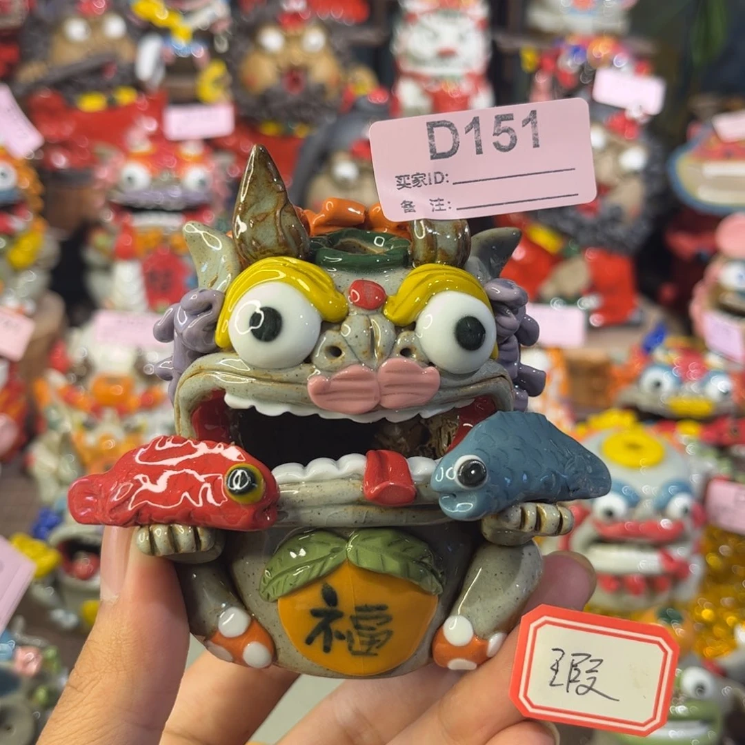 泥塑纯手工茶宠摆件