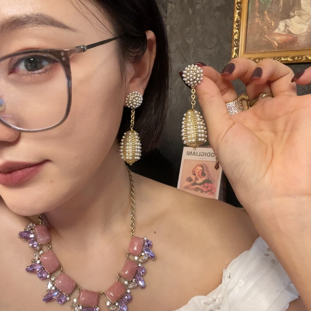 黄铜925银琉璃耳钉