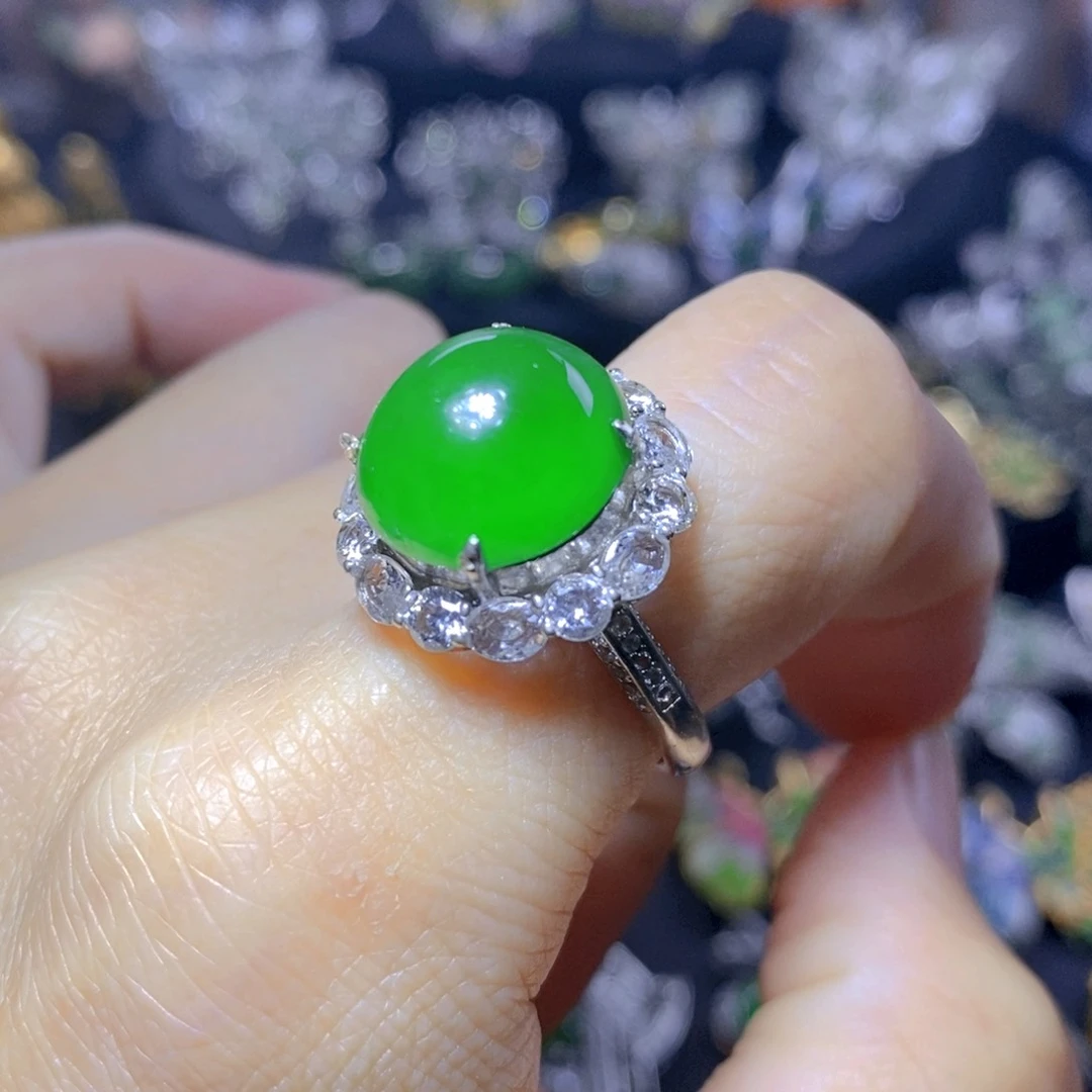 翡翠合金吊坠(不含链)天然翡翠