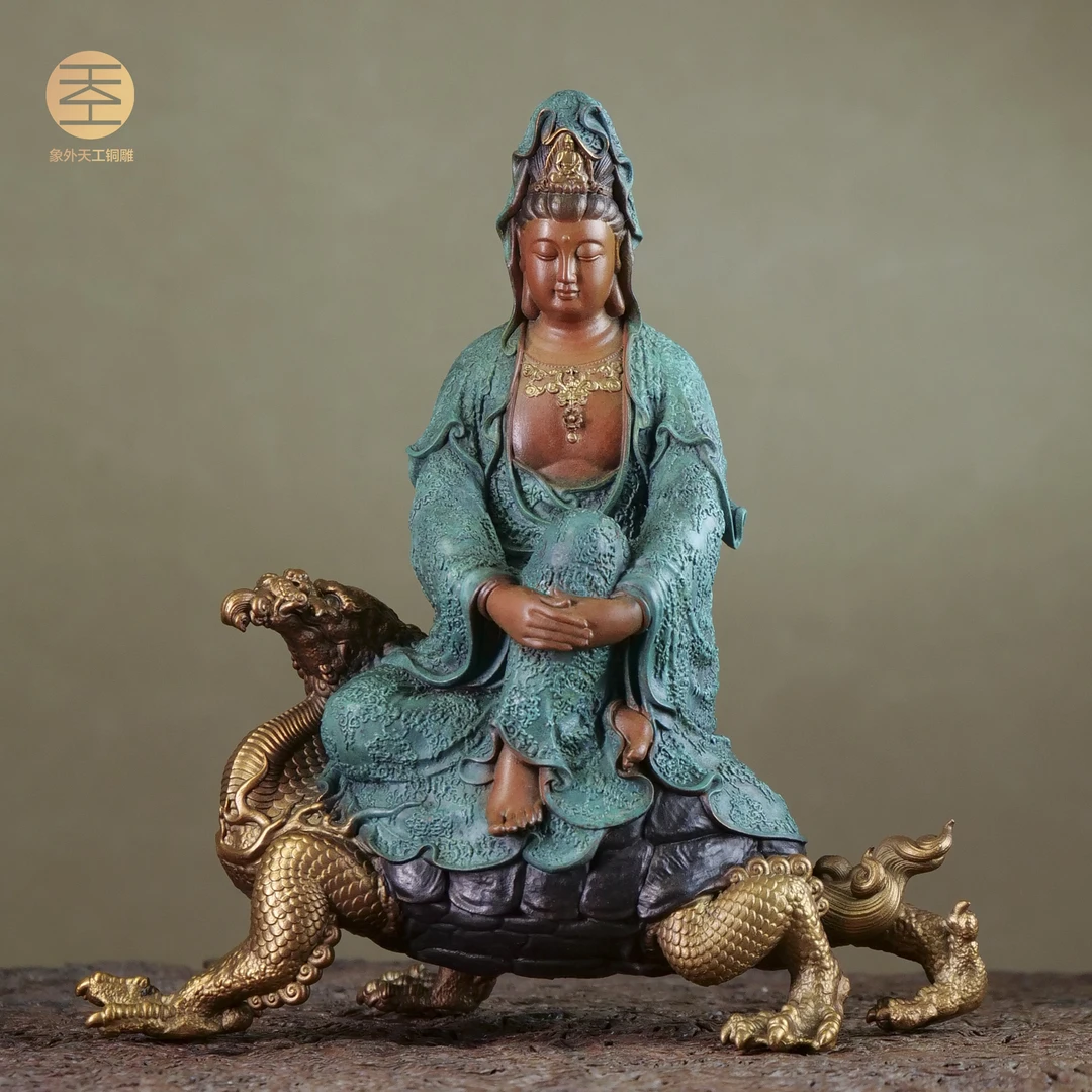 长寿观音 全铜材质 长寿健康 送礼收藏 铜器摆件