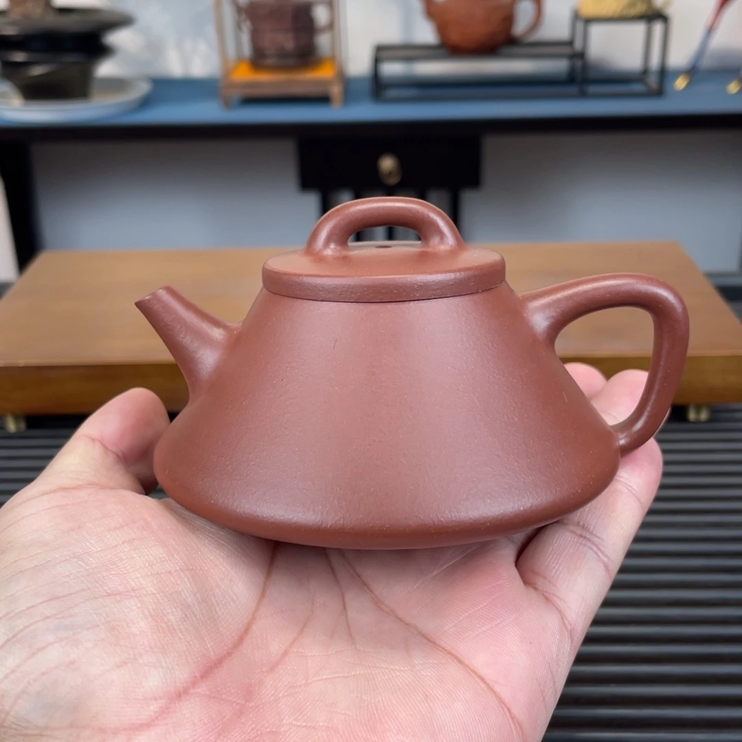 茶壶紫砂紫泥纳瓢180cc