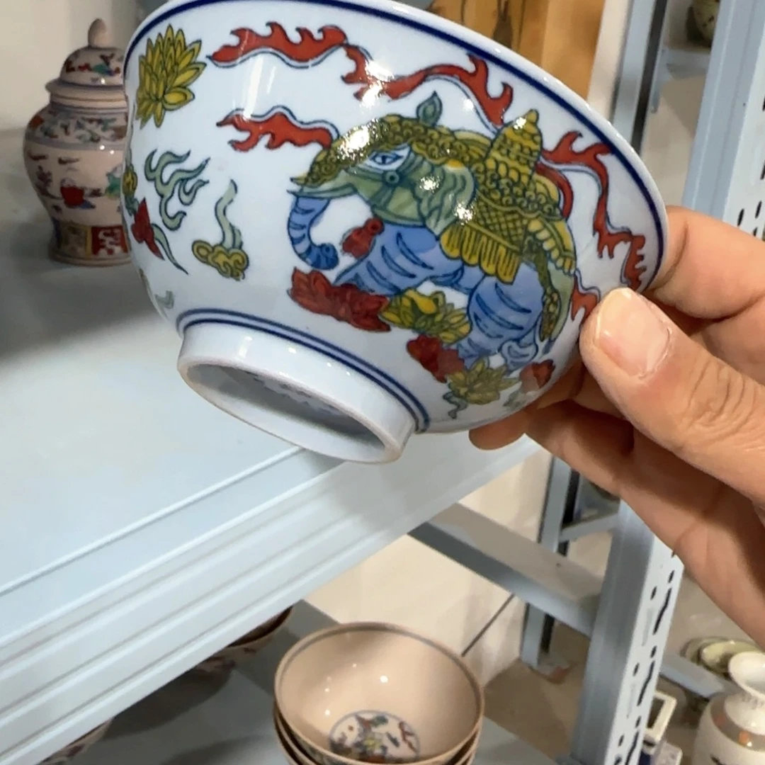 瓷片摆件手绘瓷器处理