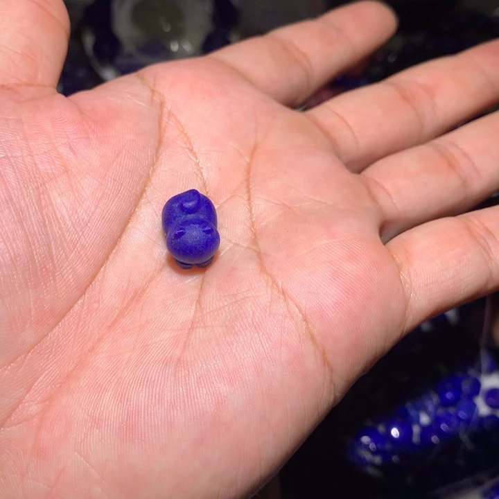 幽***筝青金石未镶嵌小猫