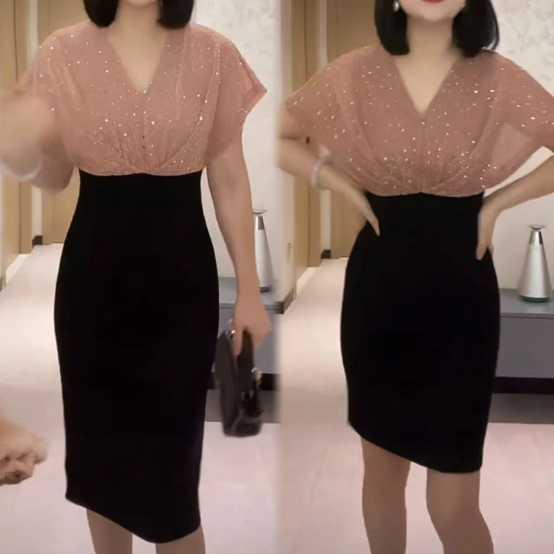 轻奢高级感气质显瘦女人味高级感连衣裙YF25291