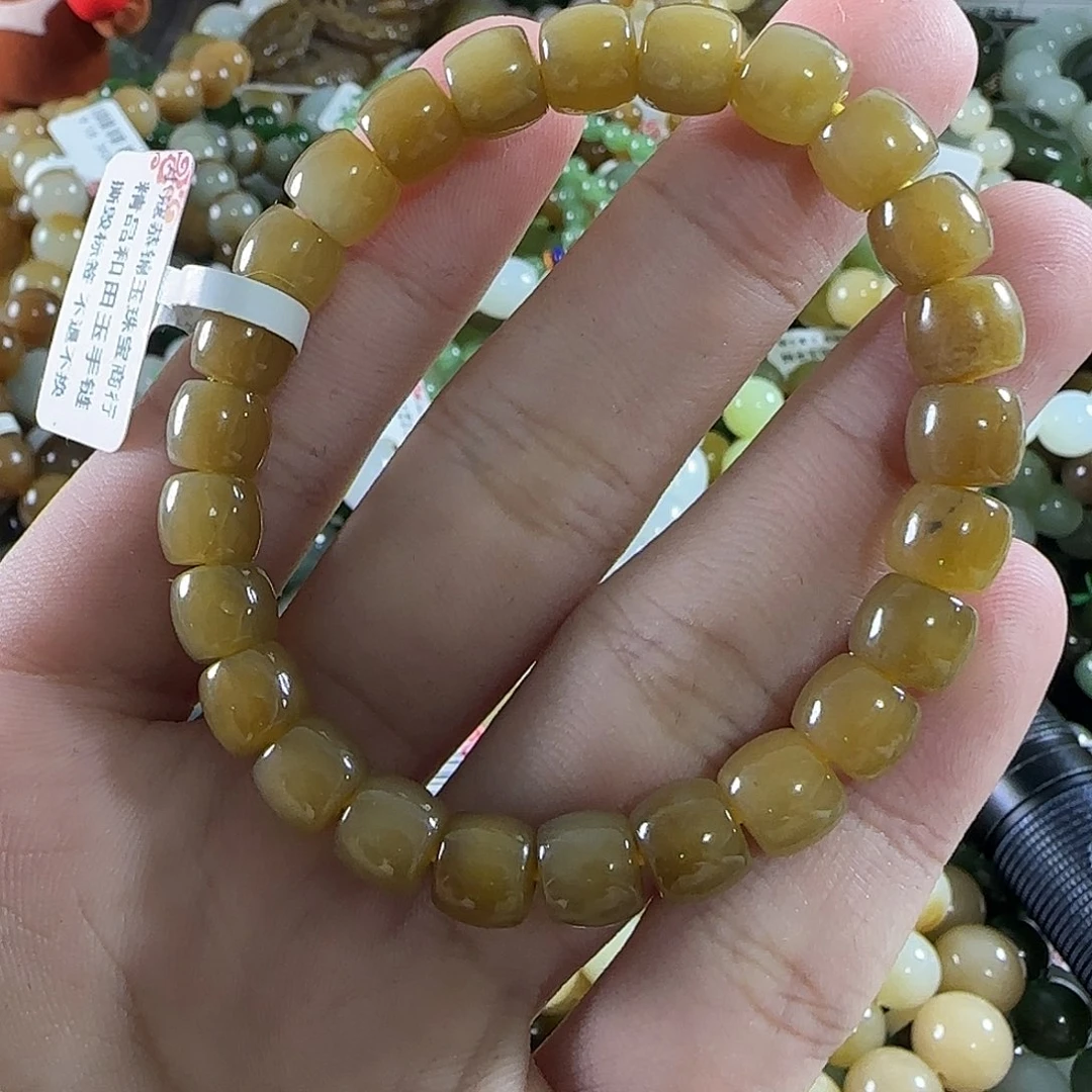 和田玉未镶嵌手链298