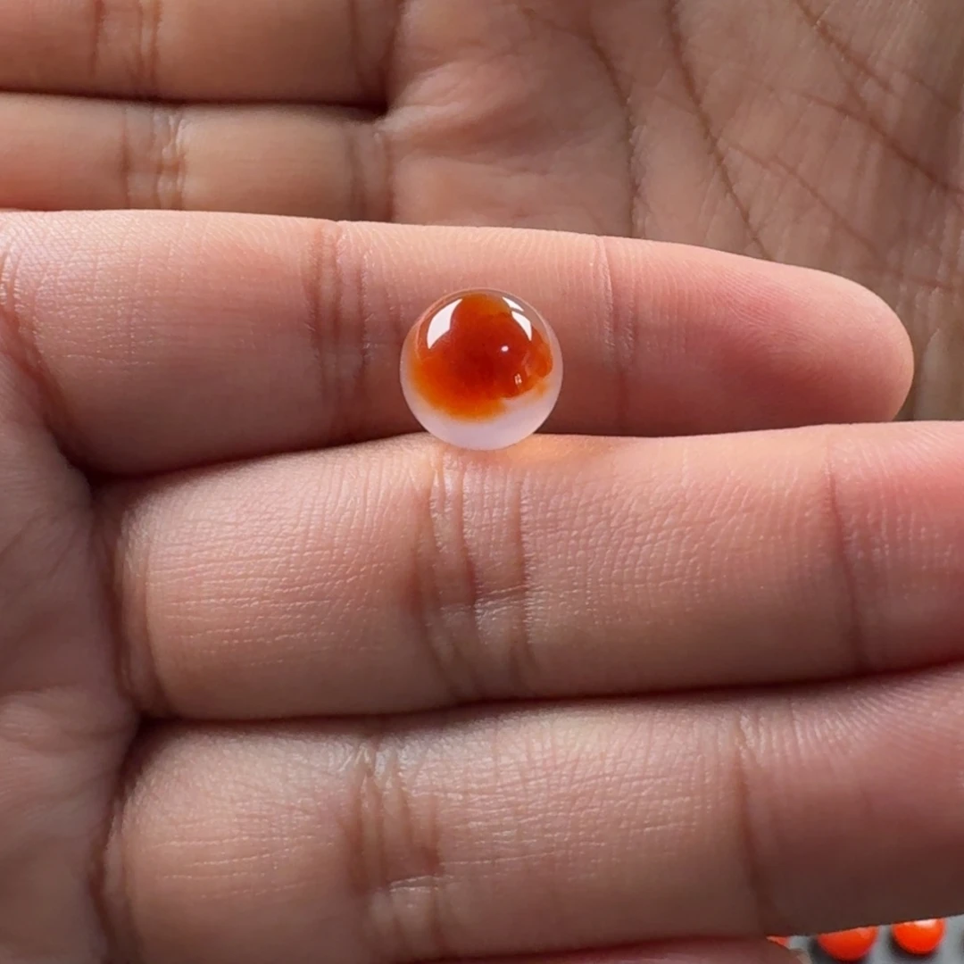 南红玛瑙未镶嵌干掌飘花10.3mm