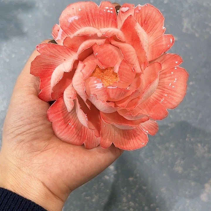 陶瓷花花摆件，花束