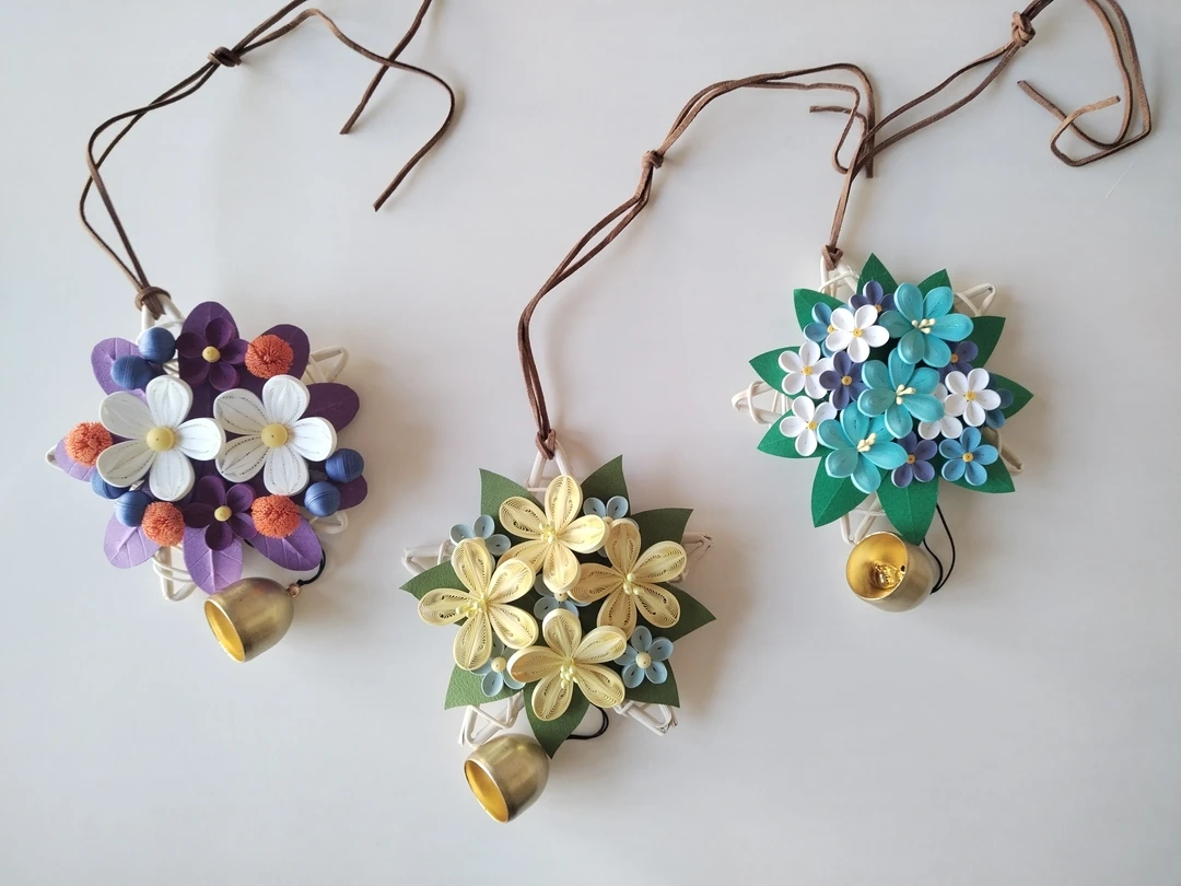 纯手工衍纸风铃成品