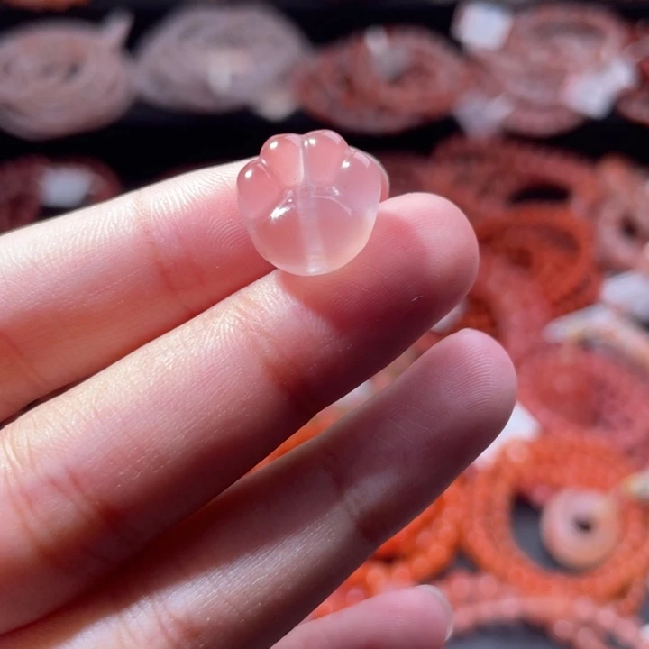 南红玛瑙未镶嵌配饰猫爪2190