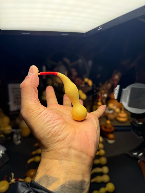 本捻摆件，葫芦，柳叶