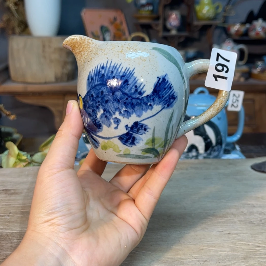 壶素浅陶瓷手工手绘