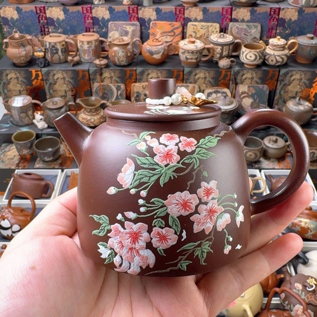 茶壶紫砂200cc原矿精工半手