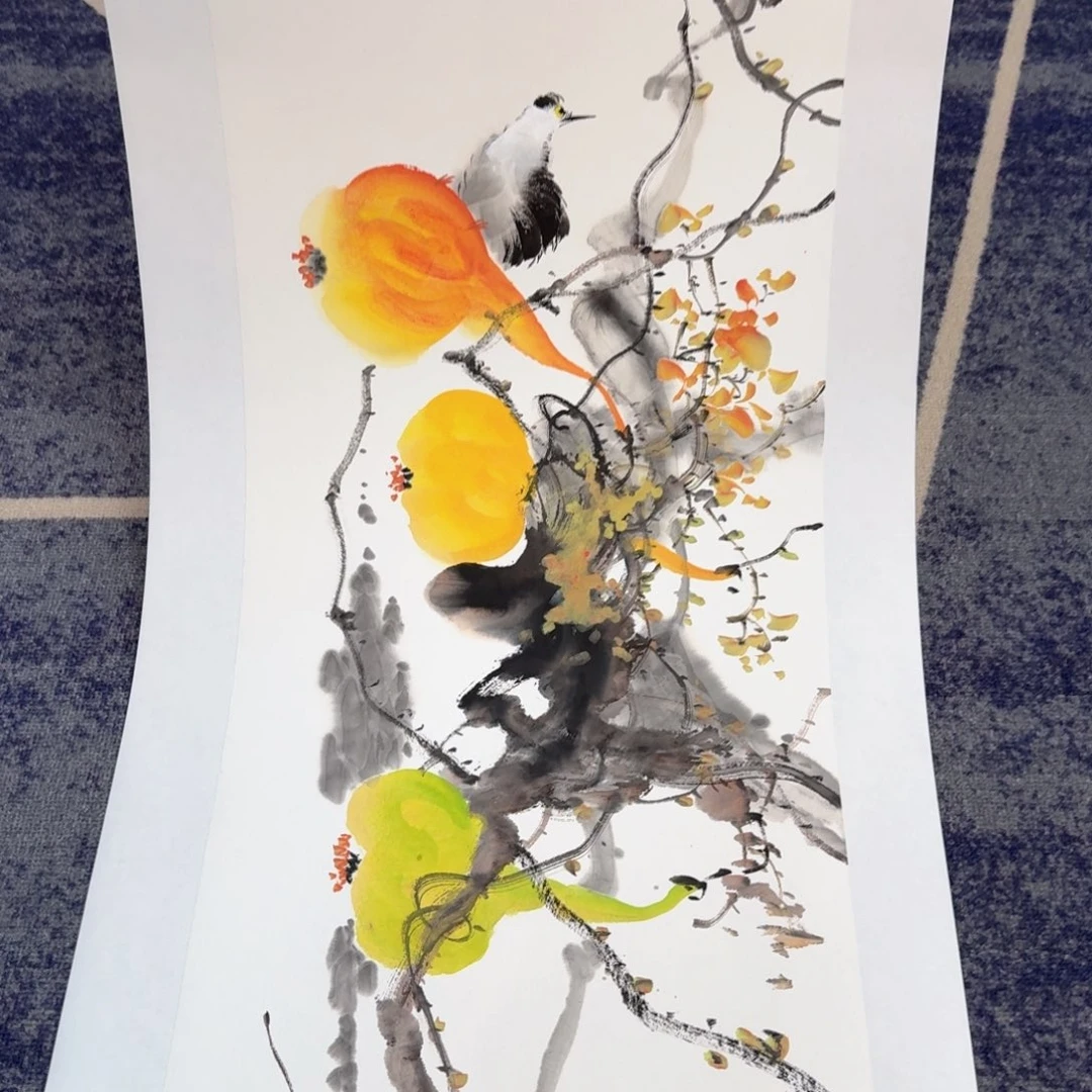国画国画作品山水花鸟