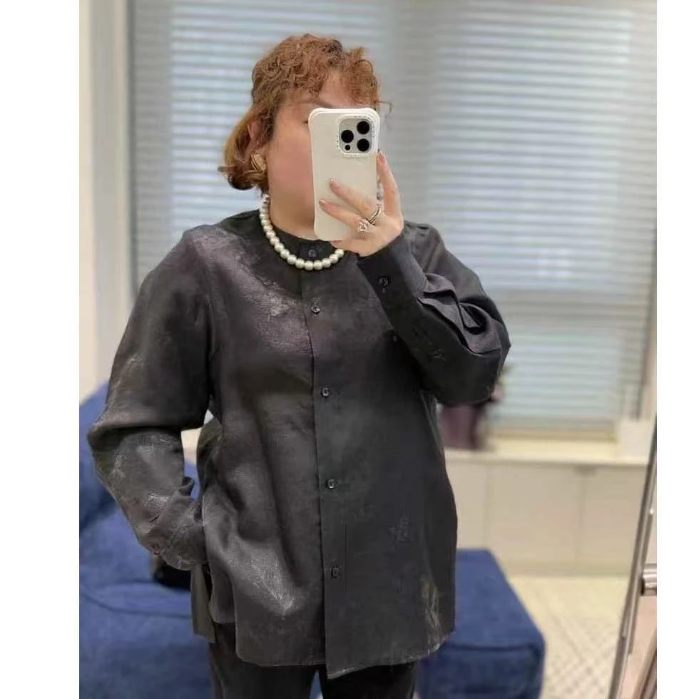 Meet遇见-春季定制版高端定制暗花衬衣