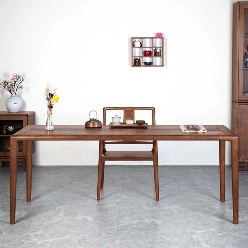 （定制90天）单桌139-155-176-198黑胡桃粽角桌