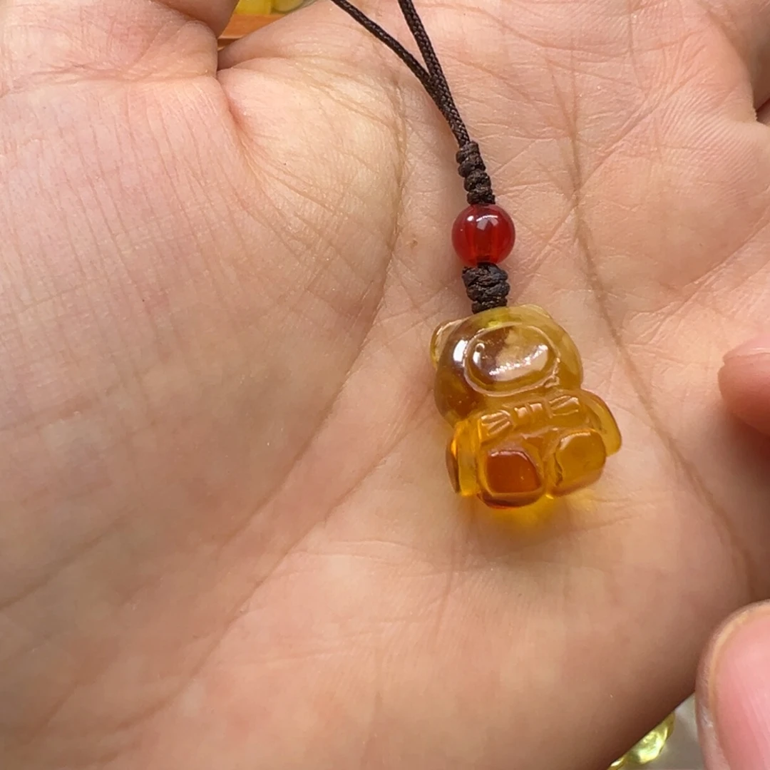 琥珀吊坠(不含链)未镶嵌