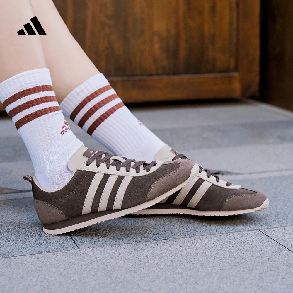 阿迪达斯「冰淇淋T头鞋」VS JOG 2.0薄底运动鞋男女adidas JS4442