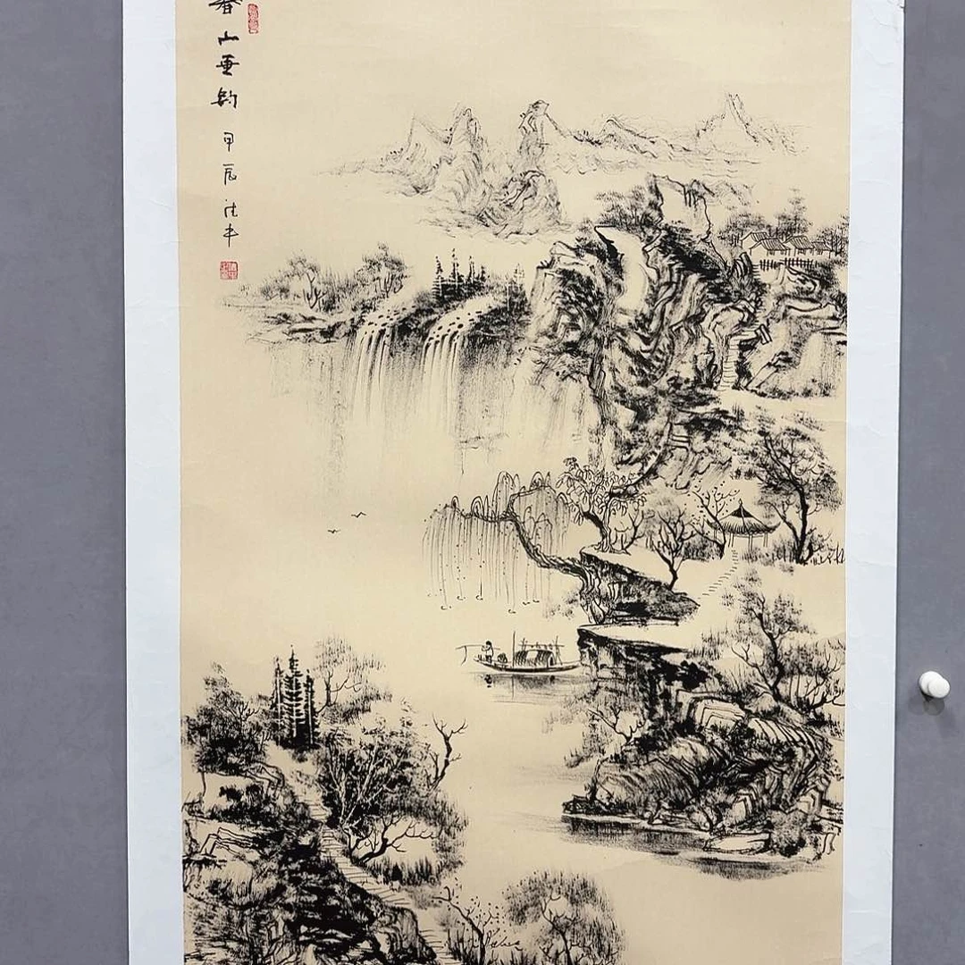 国画亲笔手绘放心去藏