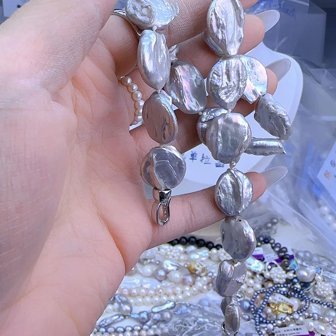 未镶嵌项链定制865淡水珍珠