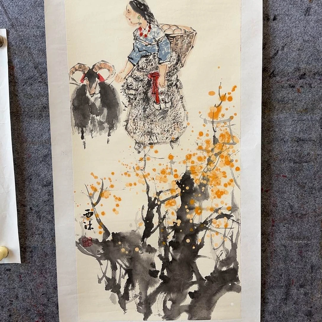 国画夏日清纯清甜清爽