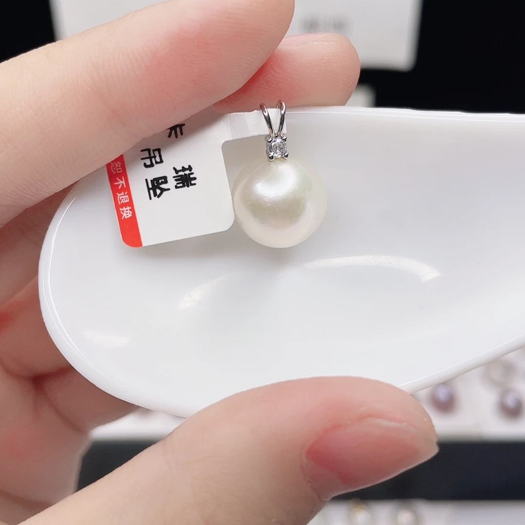 合金淡水珍珠吊坠(赠链)