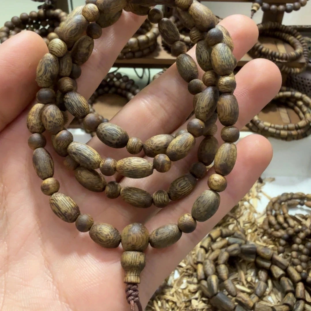 沉香沉香碎屑多圈栆珠 12g+