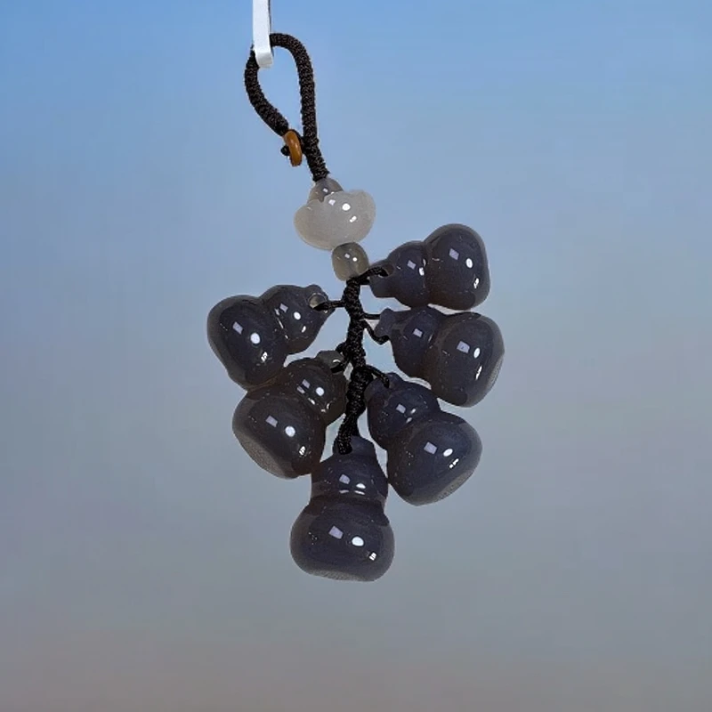 福禄紫灰葫芦百搭钥匙扣