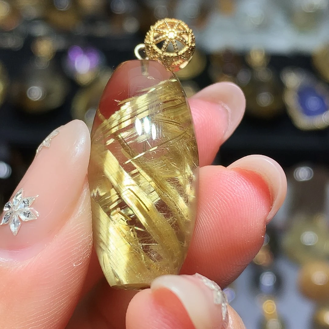 银S925镀金镶嵌水晶珠宝半成品