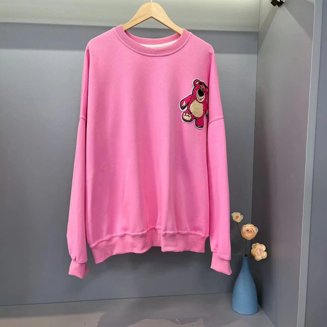 《8573》2024新款春秋装时尚款小设计休闲宽松显瘦卫衣春秋女款NNS