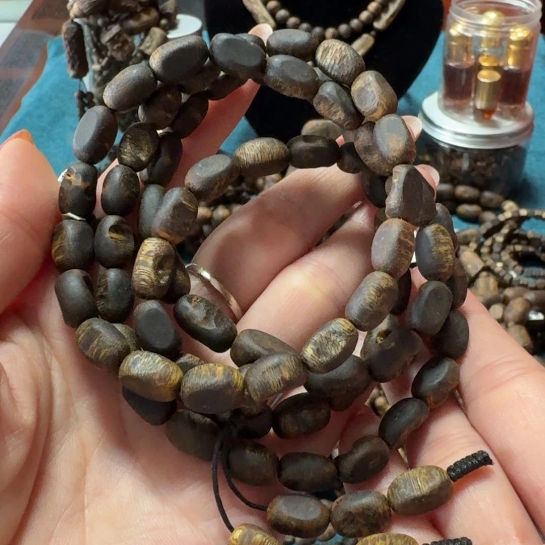 沉香手串留疤沉水糖结卡7-29克多样性发货一条