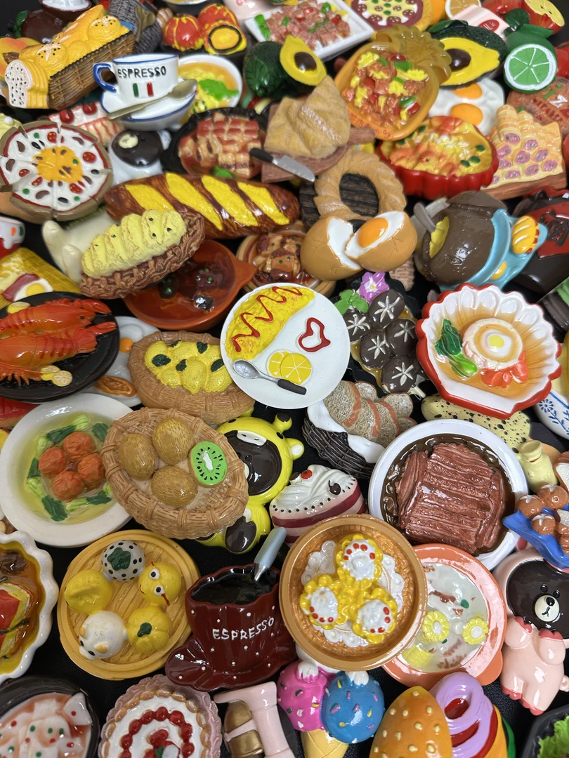 [回家拆]高货树脂立体食物冰箱贴3D磁铁