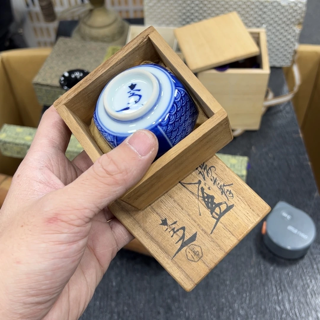 陶瓷日本中古工艺品摆件