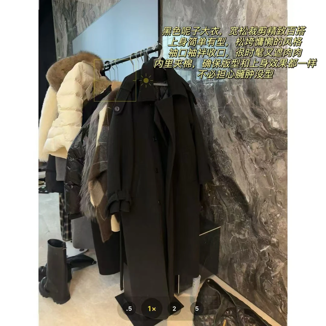 徐秋阳 年度大衣（夹棉） 百搭时尚休闲显瘦显白大衣外套11857-