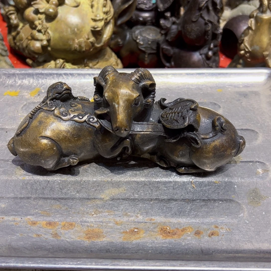 黄铜摆件，文房摆件