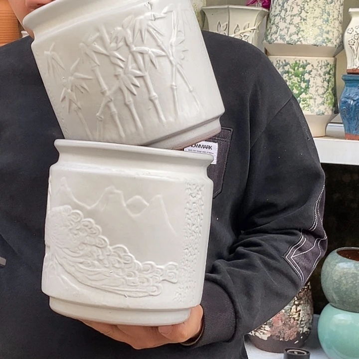 花盆紫砂口20高20处理俩个