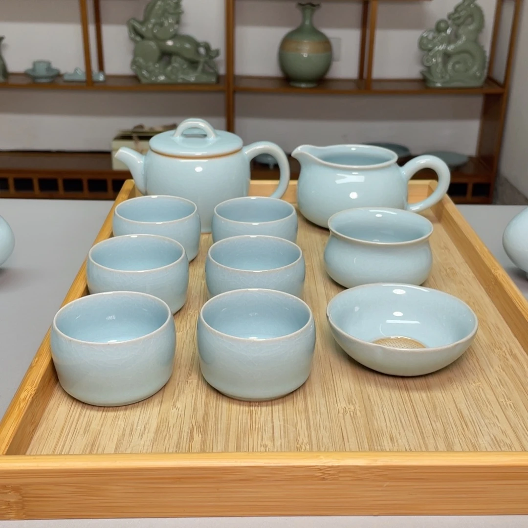 瓷汉瓦壶套装带礼盒