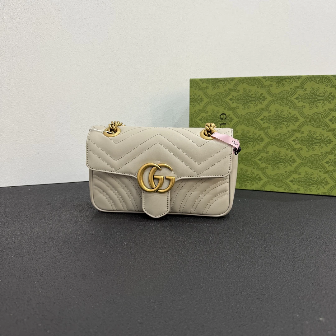 未使用 GUCCI/古驰 壹所/GUCCI 马蒙22 灰金 灰内 闲置 双12