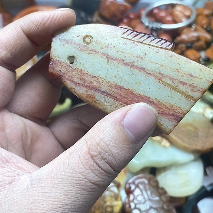 和田玉未镶嵌挂件