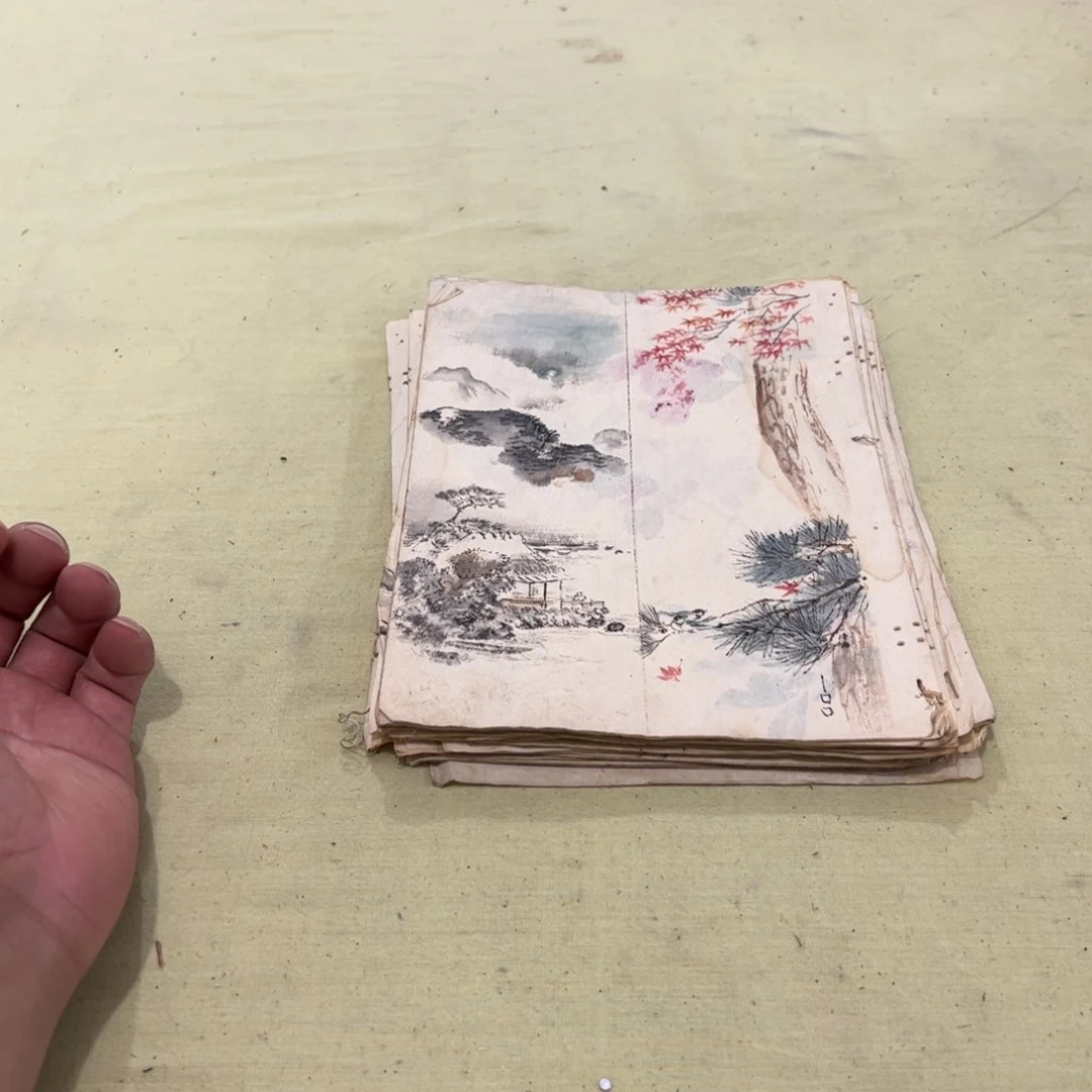 天***风绘画屏风框画茶空间设计