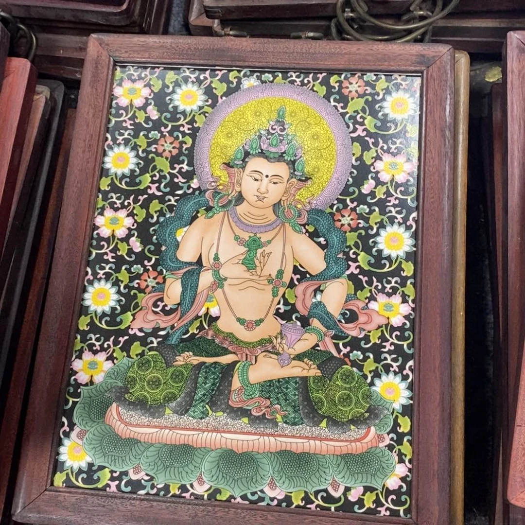 瓷片37*28*1景德镇瓷板画柴窑烧制