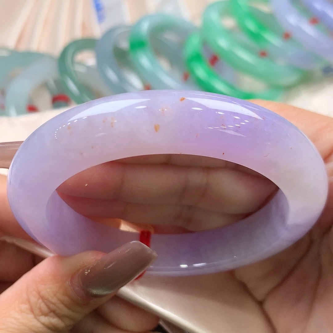 翡翠未镶嵌手镯57正圈