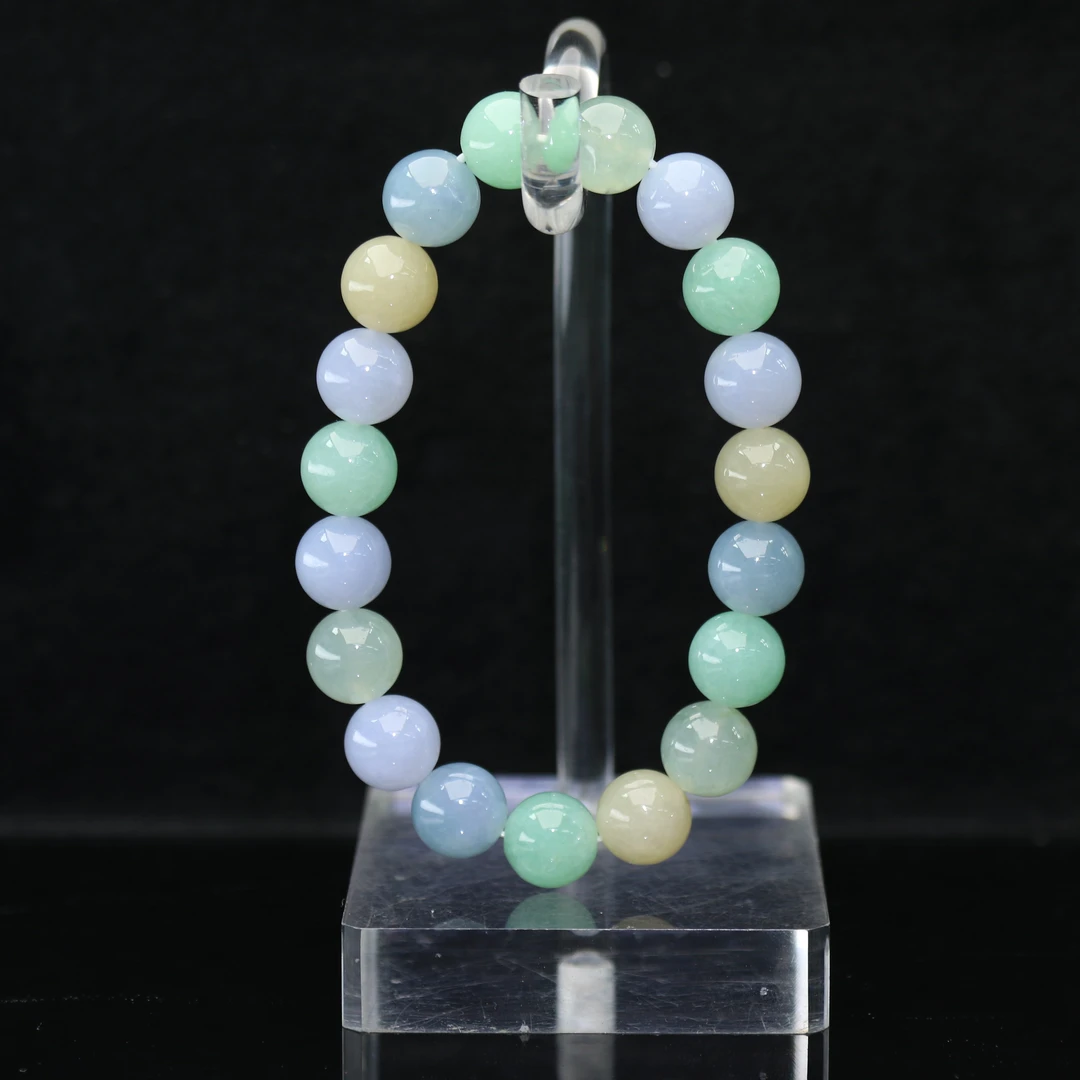 31天然缅甸翡翠A货多宝手串/800245/上海嘉禾拍卖