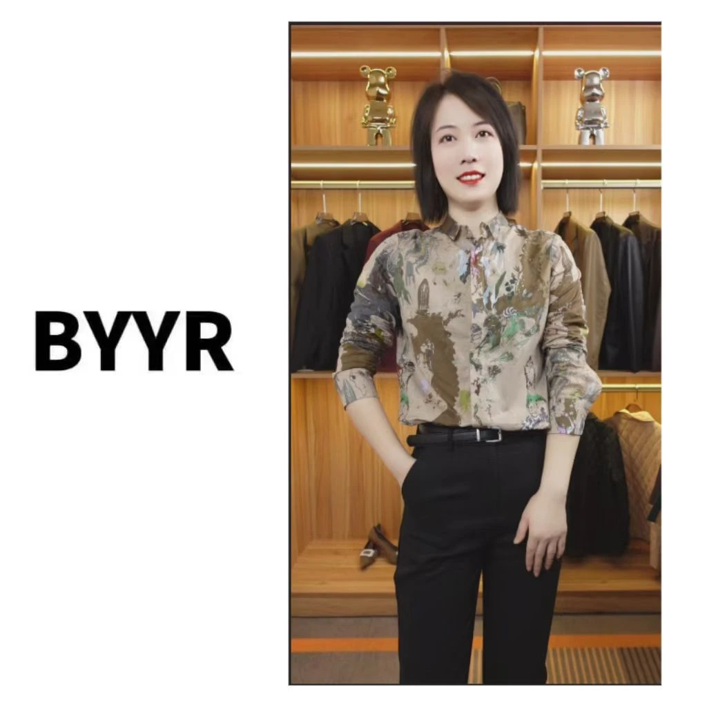 BYYR高定款花色系列衬衣水母C21151