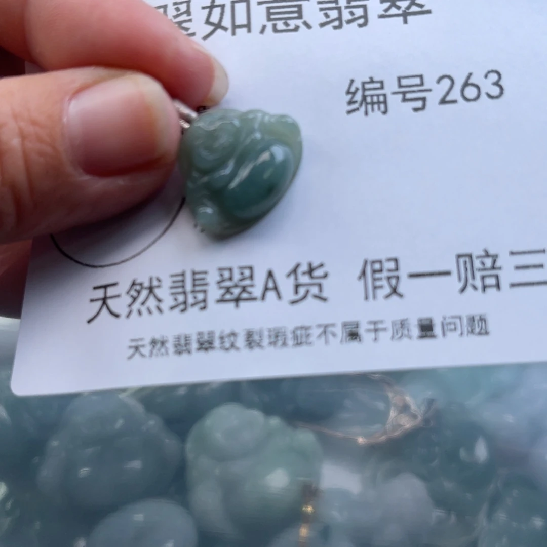 翡翠颈饰未镶嵌天然翡翠263