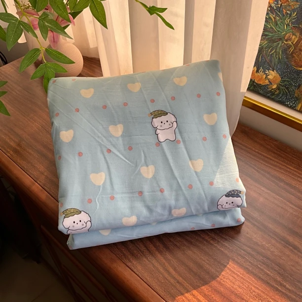 单人被套（玉桂狗）尺寸1.55✖️2.1米超柔软精梳斜纹加密被罩