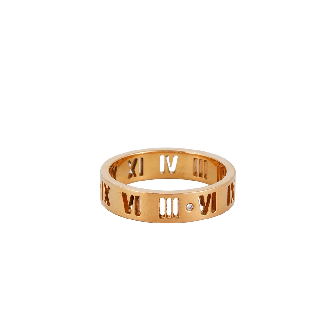 99新 Tiffany & Co./蒂芙尼 ATLAS系列GRP06973戒指/JL23000197