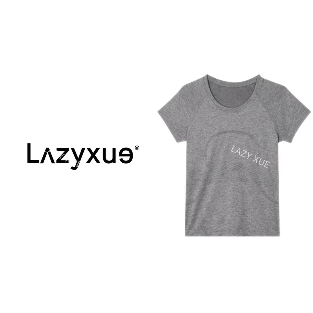 LAZYXUE薛懒懒/"必备款"四面弹力纯色透气女士运动短袖T恤 00144