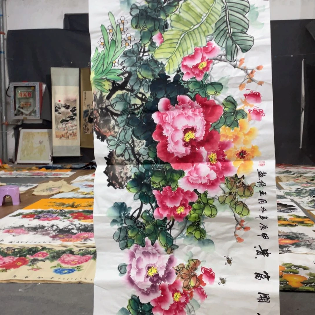 国画国画作品画心一张