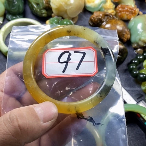 合金蛇纹石玉手链